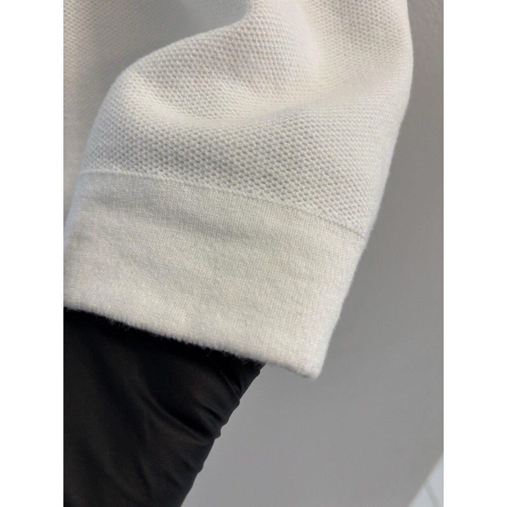 ZARA Men XL Off-White Textured Knit Short Sleeve T-Shirt 100% Cotton Minimalist - Picture 10 of 10